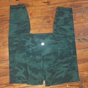 Lululemon Align Leggings Incognito Camo Gator 25" Size 6